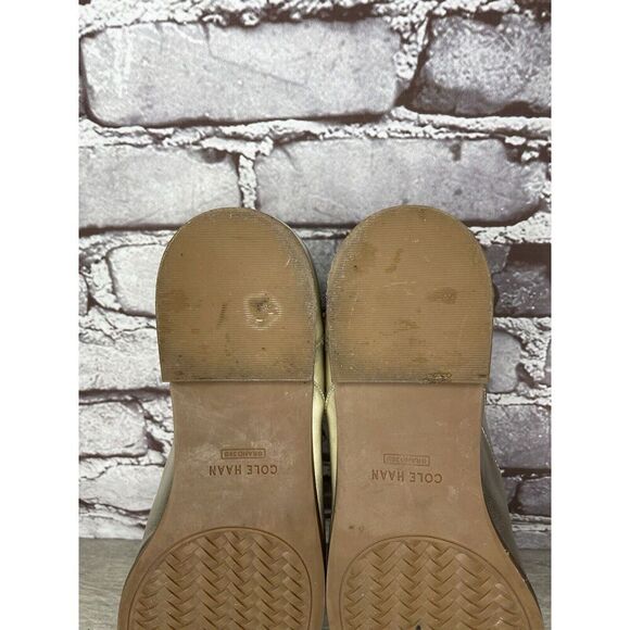 COLE HAAN Go To Collection Arden Gold Metallic Leather Oxfords Women Sz 10B US - Picture 9 of 16